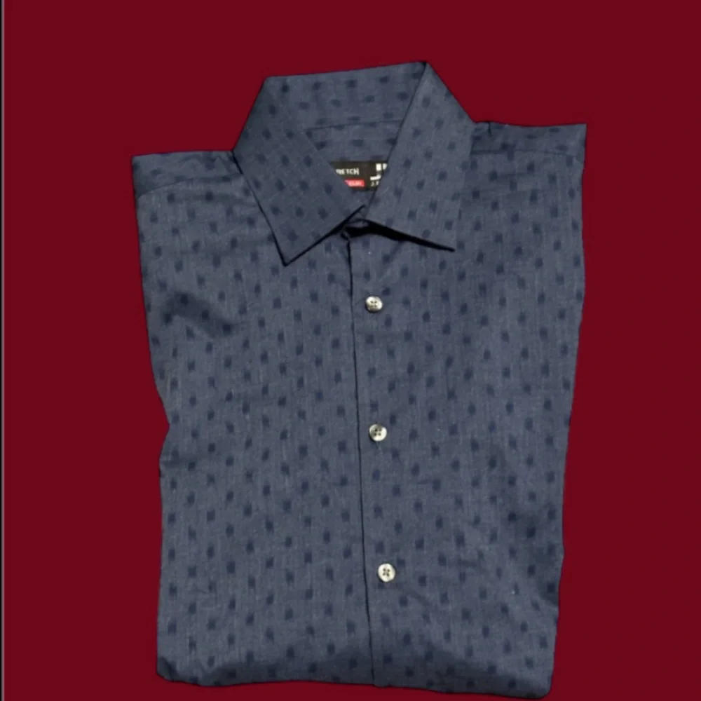 Size 14-14 1/2 x 32/33‎ Small JF J. Ferrar Shirt Stretch Mens